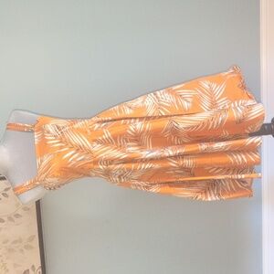 WHBM Mustard Palm Sun Dress 6p